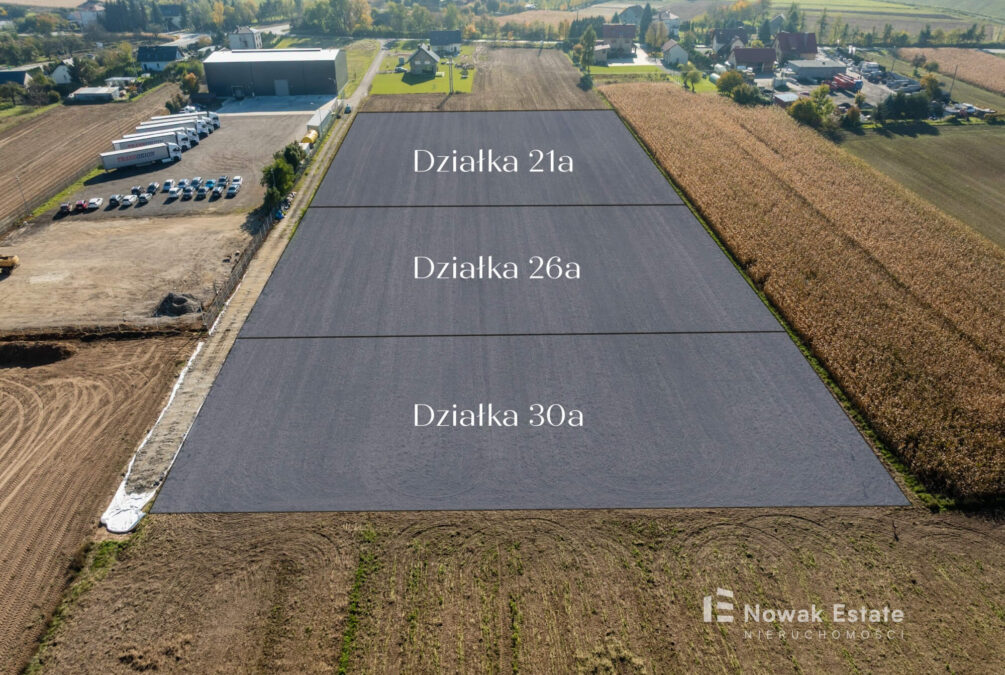 usługowa 2100 m², inwestycyjna, 500 m od S7, MPZP