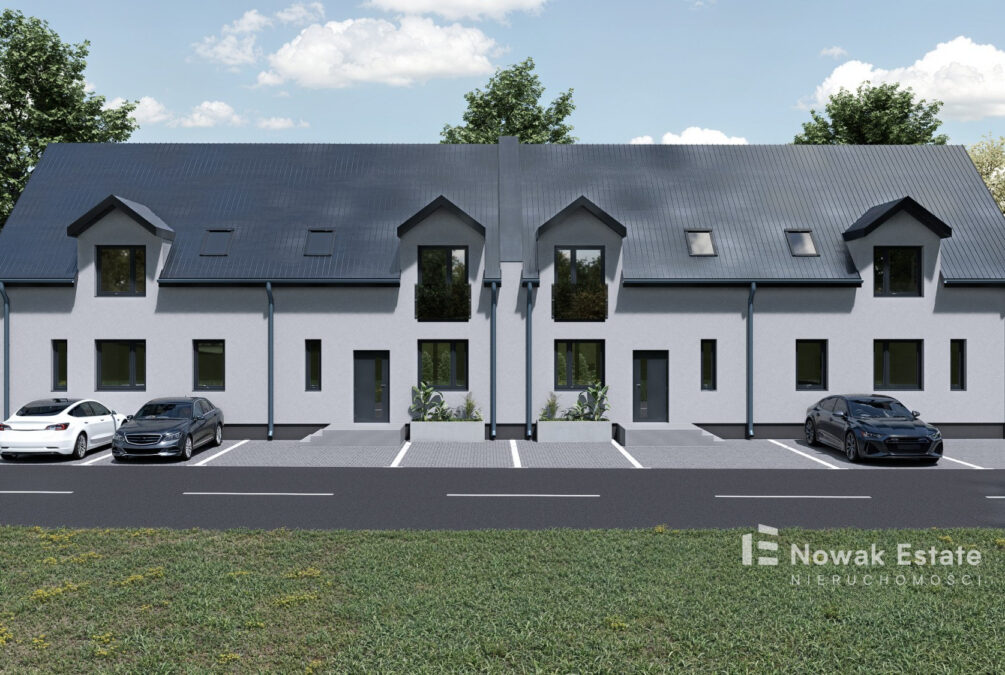 Nowoczesny bliźniak 82 m² z ogródkiem i parkingiem