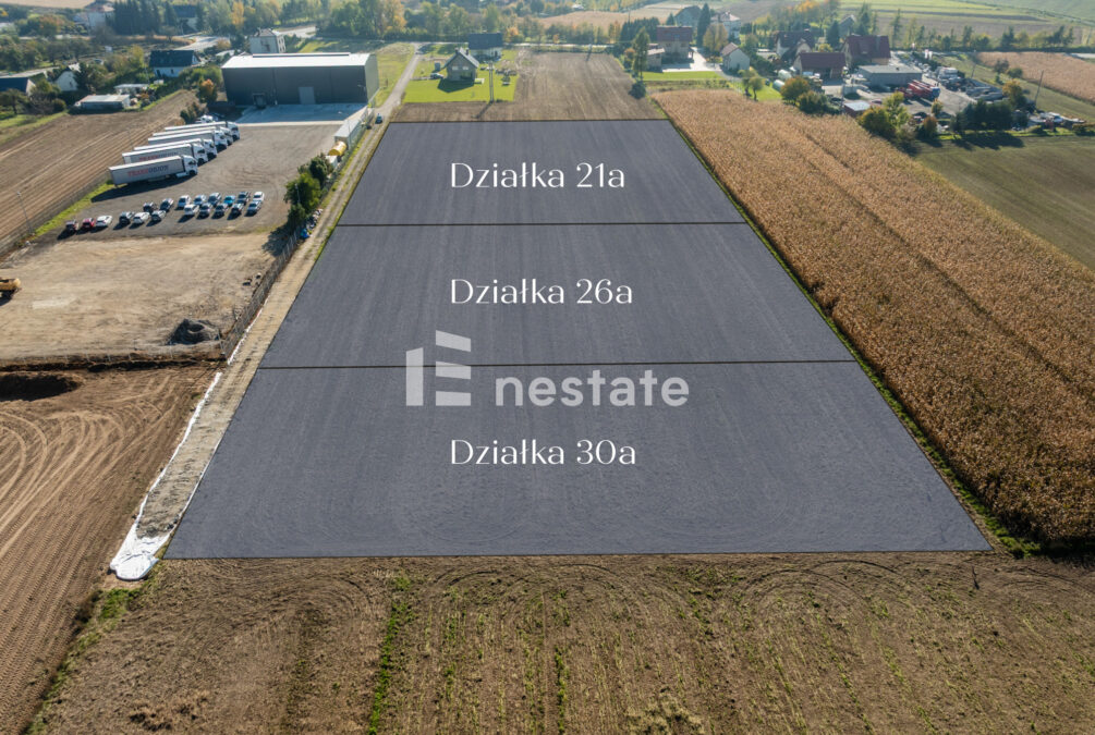 usługowa 2100 m², inwestycyjna, 500 m od S7, MPZP